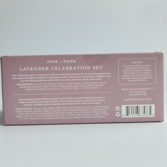 NIB JOON X MOON Lavender Whipped Soap (4.15oz) & Sugar Cube Scrub (3.1oz) Set - Picture 5 of 5
